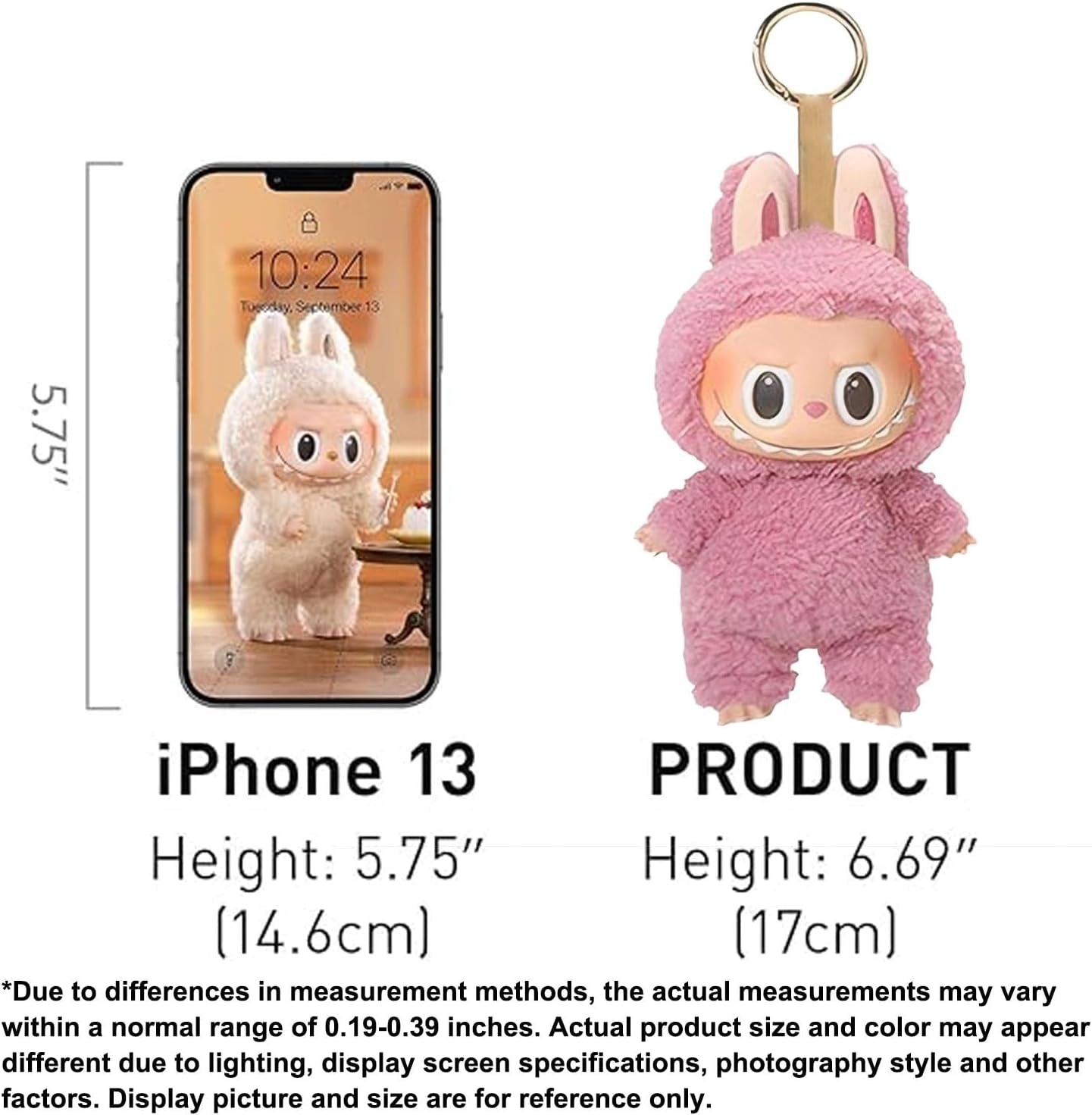 Keychain Accessory Decor, Keychain Decoration Backpacks Bag Pendant, Plush Doll Pendant for Keys Collection