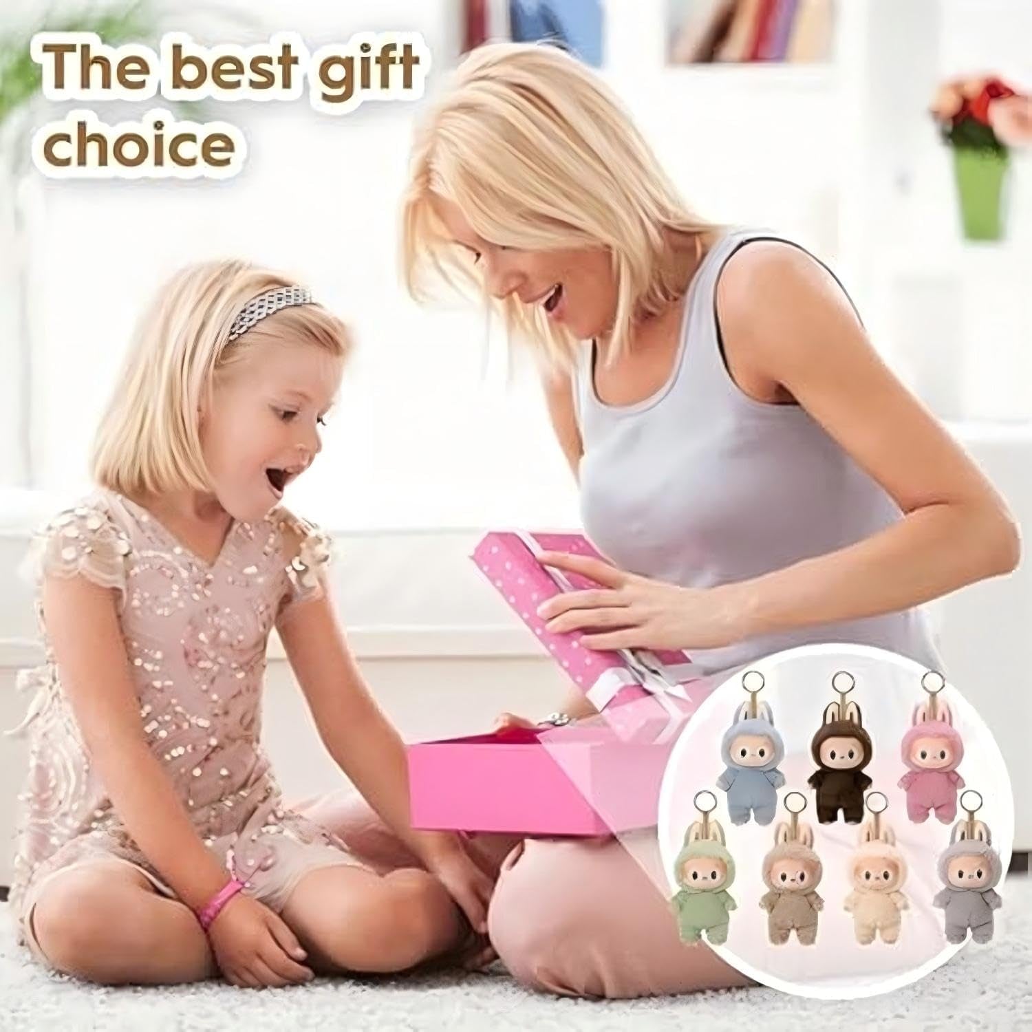 Keychain Accessory Decor, Keychain Decoration Backpacks Bag Pendant, Plush Doll Pendant for Keys Collection